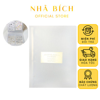 Sổ đựng sticker nail trong suốt nhiều ngăn