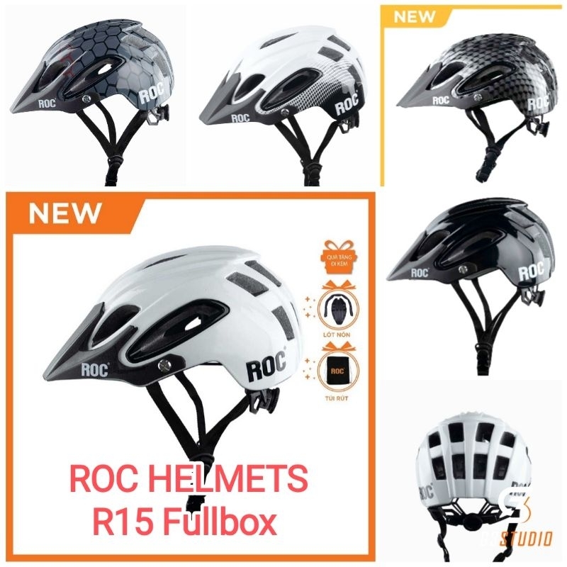 ROC HELMETS Mũ Bảo Hiểm Xe Đạp Chính Hãng Thương Hiệu BH 12 Tháng Tặng Kèm Túi