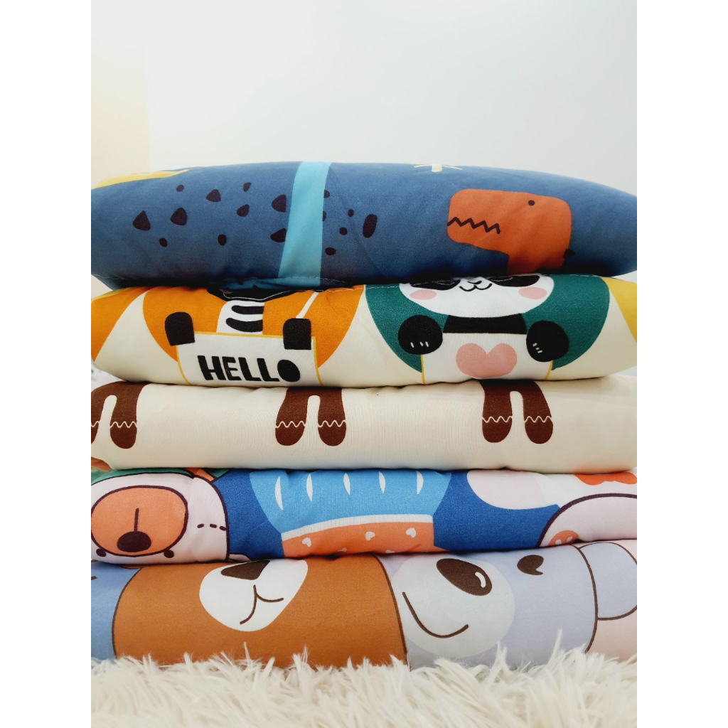 Chăn Trẻ Em Cotton Đũi nhập khẩu viền cạnh siêu đẹp cho bé đi học kích thước 1m2x1m5 chăn hè mềm mát mẫu tên lửa xanh-sa