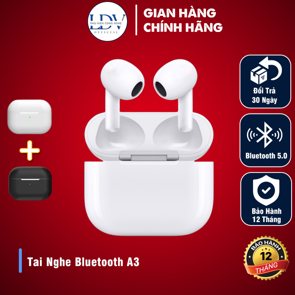 Tai Nghe Bluetooth Chính Hãng LDV A3 - Bản Cao Cấp Nhất - Đầy Đủ Chức Năng