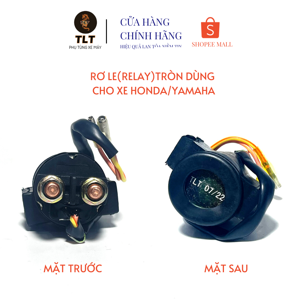 Rơ le,Relay TLT đề tròn,đề vuông giúp khởi động xe máy dùng cho xe máy Honda/Yamaha công nghệ Thái Lan bảo hành 12 tháng