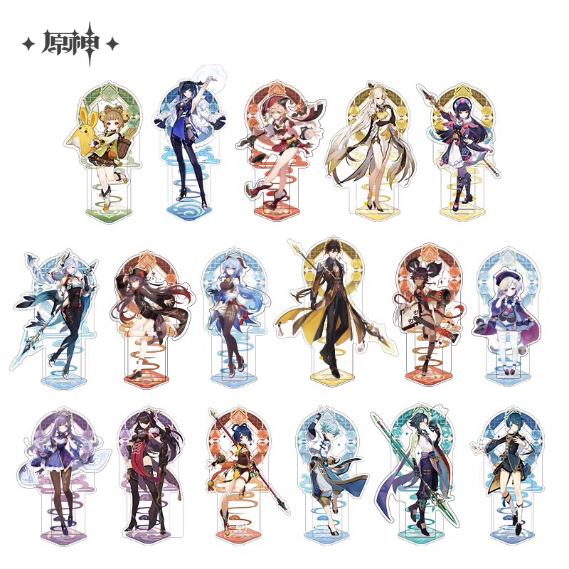 Mô hình nhựa Acrylic Standee Genshin Impact Liyue Xiao Zhongli Hutao Shenhe