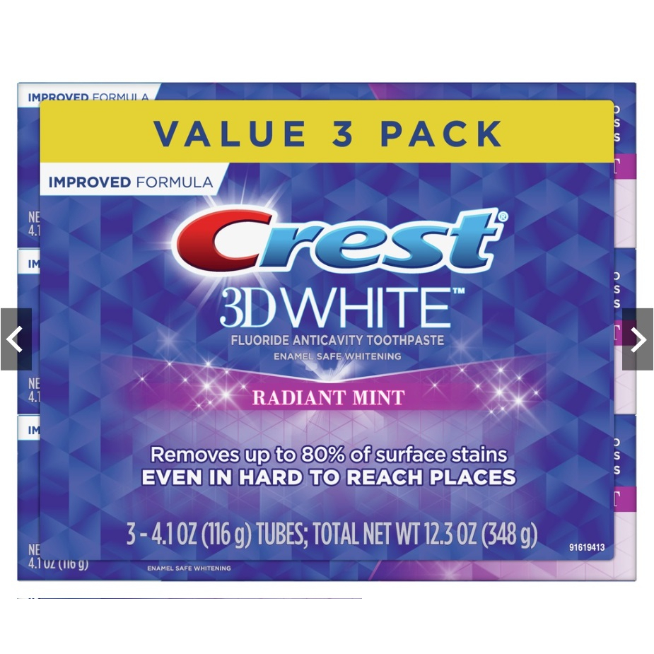 [TRẮNG RĂNG] Kem Đánh Răng Crest 3D White