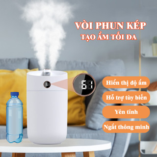 Máy tạo ẩm xông tinh dầu 3 LÍT dung tích lớn X12, máy phun sương cấp ẩm cảm biến độ ẩm, tạo ẩm phòng công suất lớn