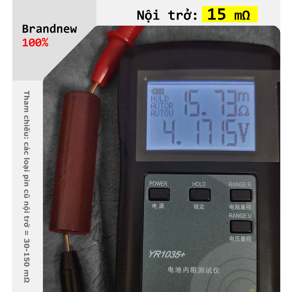 Pin-18650 3000mAh - Mới - Chính hãng LG