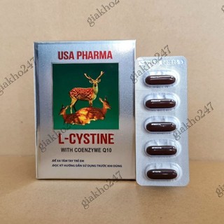 Viên uống L-CYSTINE (hộp 60 viên) ngăn ngừa rụng tóc nám tàn nhang