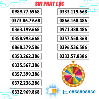 Sim số đẹp viettel phát lộc , sim viettel số đẹp dễ nhớ - Hỗ trợ đăng ký chính chủ