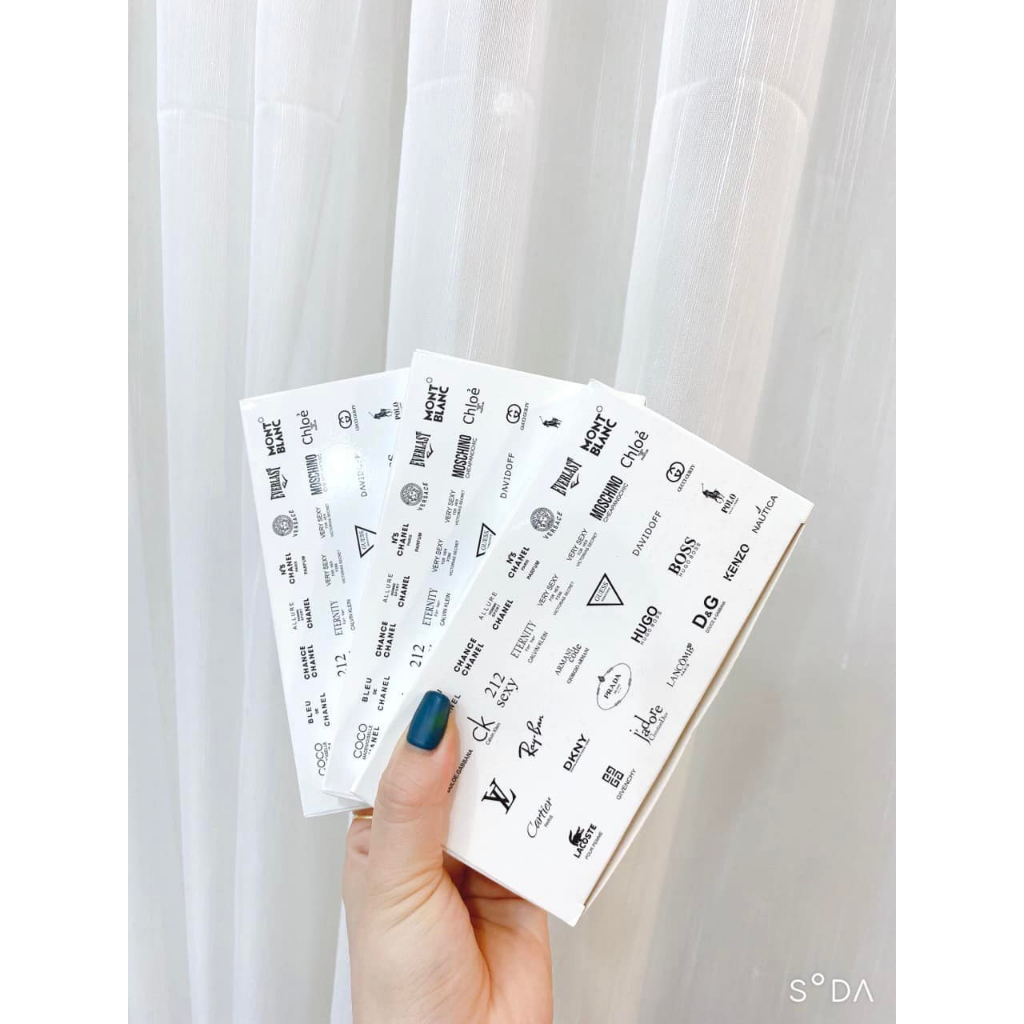 SET NƯỚC HOA TEST MINI 20 CHAI 20 MÙI 20 HÃNG KHÁC NHAU