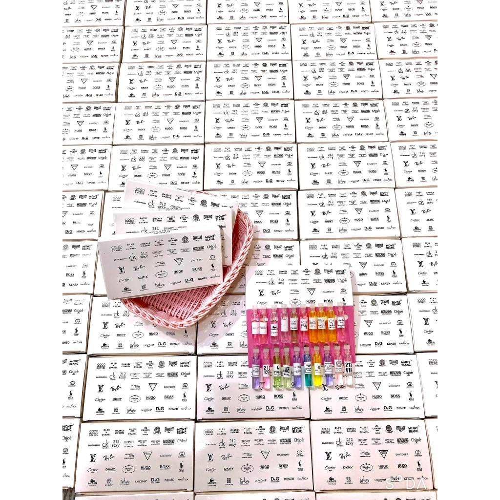 SET NƯỚC HOA TEST MINI 20 CHAI 20 MÙI 20 HÃNG KHÁC NHAU