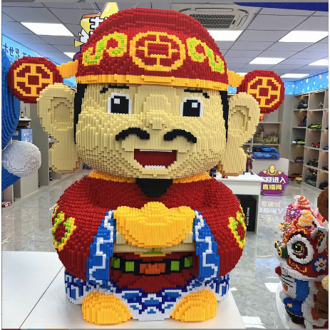 Ông thần tài 41cm, Xếp hình siêu đẹp , xếp hình Thần tài size 41cm  , sản phẩm mới, đồ chơi lắp ráp thông minh