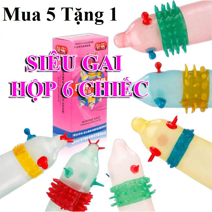 [Mua 5 Tặng 1 Hộp] Bao cao su Runbo, BCS Gai Bi Râu, Tăng Khoái Cảm, Kéo Dài Thời Gian. Blue shop 247