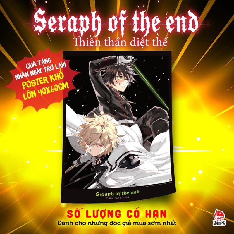 Poster Thiên thần diệt thế Tập 16 - Owari no Seraph - NXB Kim Đồng