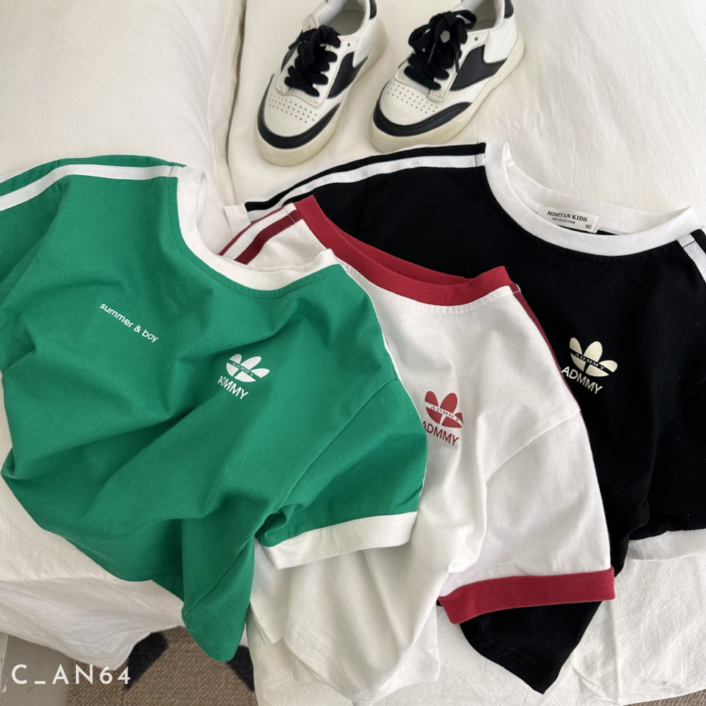 Áo phông cho bé trai EMBES KIDS, áo cộc tay cho bé hàng qccc 11 - 31kg