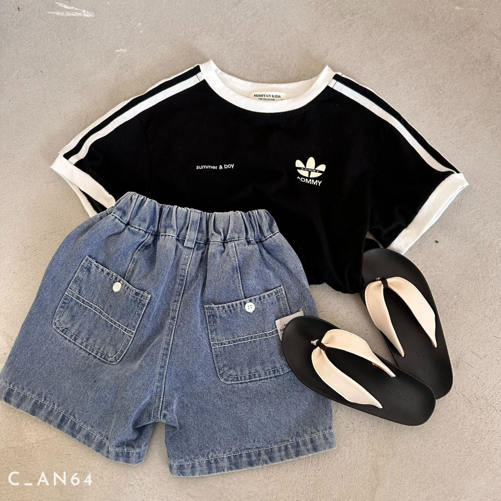 Áo phông cho bé trai EMBES KIDS, áo cộc tay cho bé hàng qccc 11 - 31kg