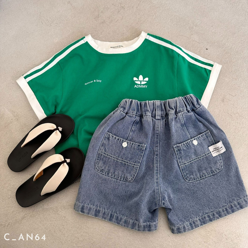 Áo phông cho bé trai EMBES KIDS, áo cộc tay cho bé hàng qccc 11 - 31kg