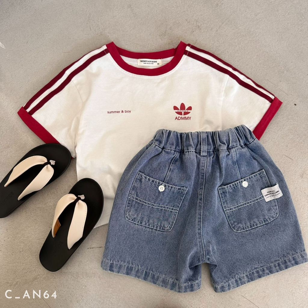 Áo phông cho bé trai EMBES KIDS, áo cộc tay cho bé hàng qccc 11 - 31kg