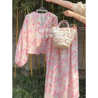 [ORDER] Set váy tiểu thư hồng (có video)