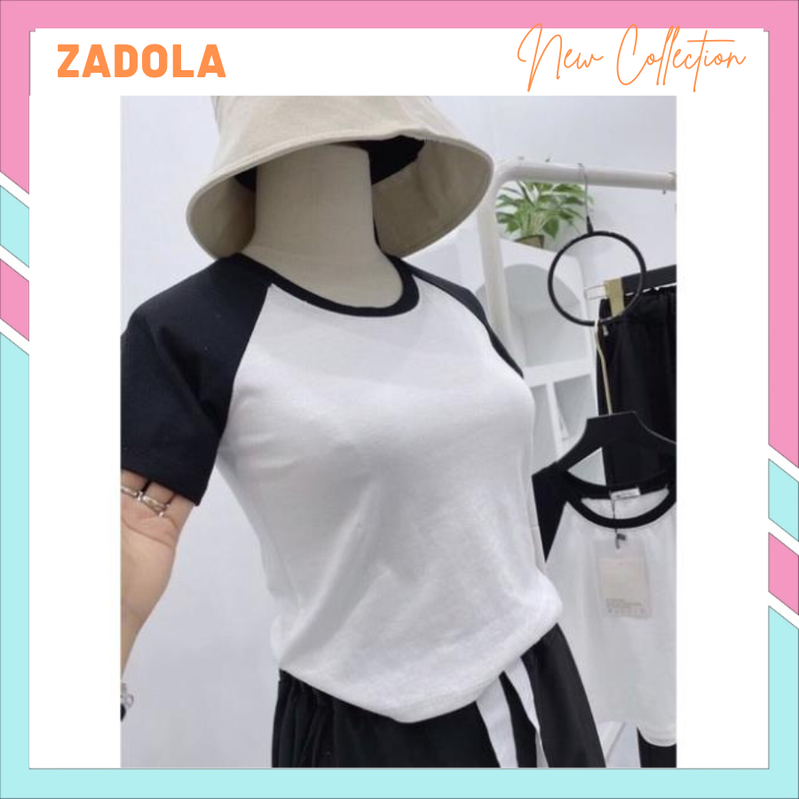 Set áo croptop quần suông, bộ áo cộc tay quần dài đang siêu hot