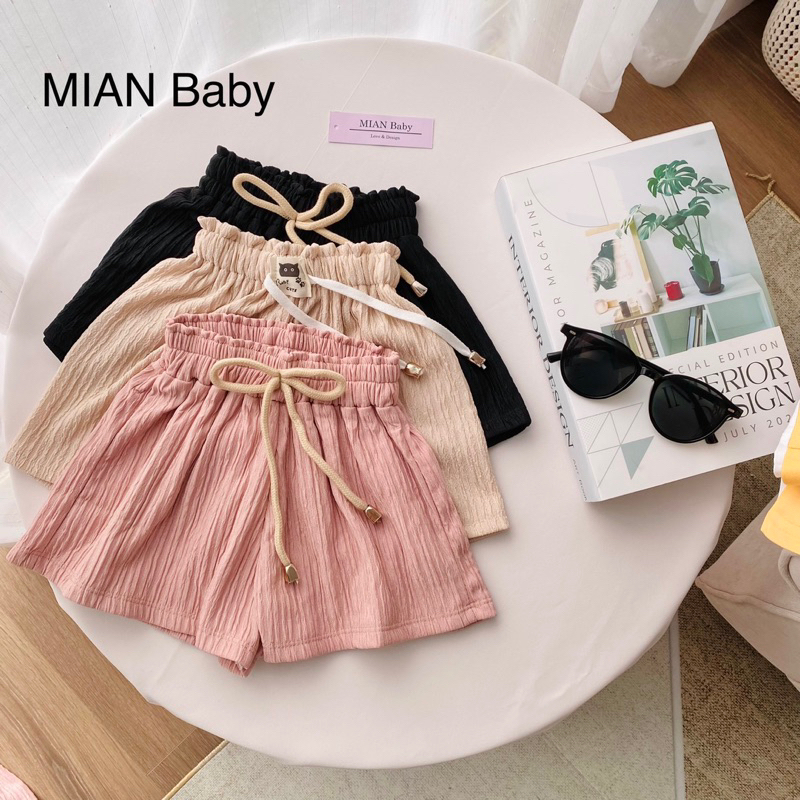 Quần đùi cho bé gái-quần đùi phong cách Hàn Quốc cho bé gái MIAN Baby