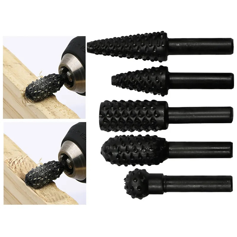 Bộ 5 mũi mài khắc gỗ lũa cốt 6.35mm
