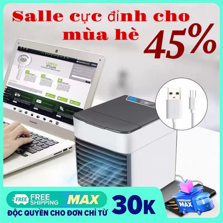 Quạt hơi nước mini, quạt nước, quạt điều hòa, quạt phun sương phù hợp để bàn làm việc , học tập,cho em bé, BH 12 tháng