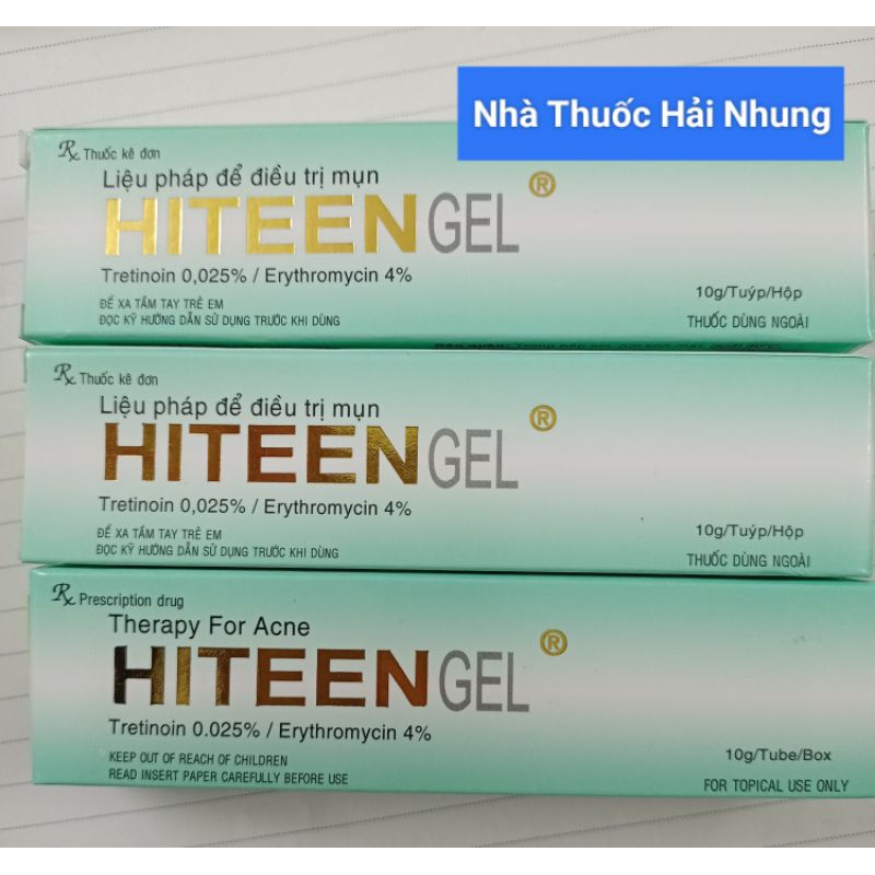 Kem mụn ẩn ,mụn nang, mụn viêm Hitteen Gel chính hãng
