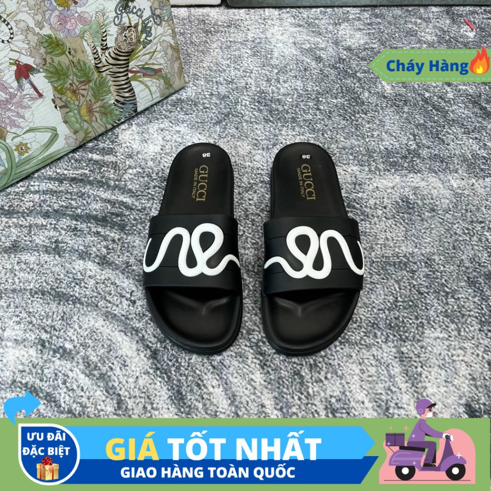 Dép Nam Gucci nam, nữ hình rắn ( đế cao su đúc bền đép đi êm chân ) mẫu hot 2023