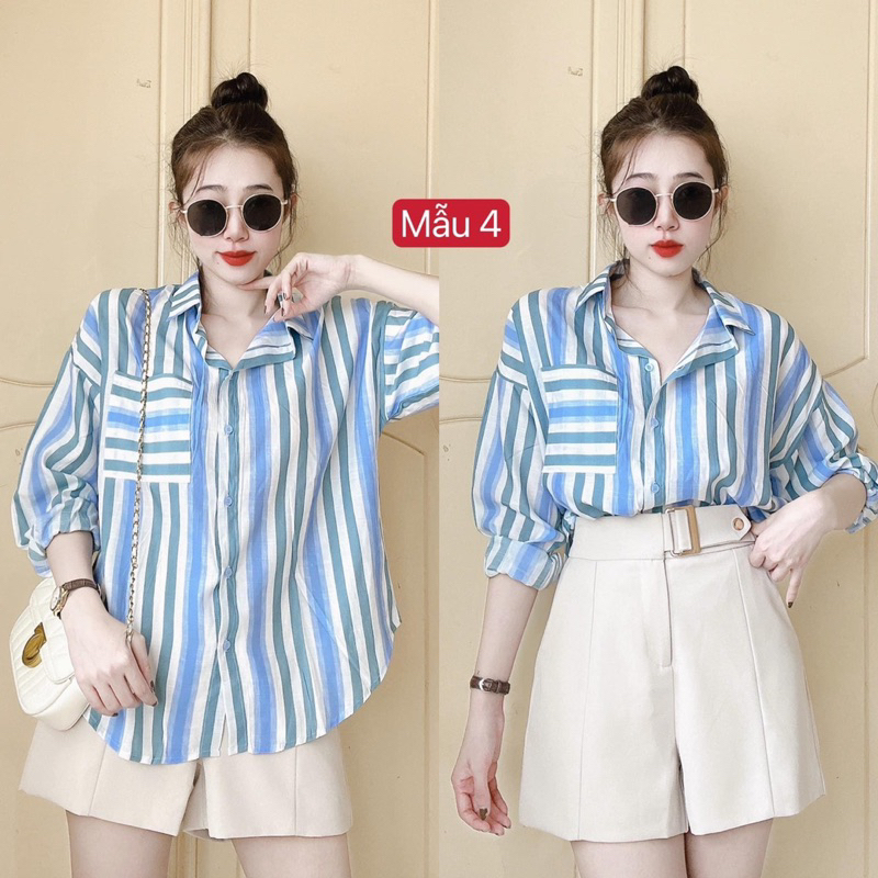 [Mã TOPS06 giảm đến 10k đơn 99k] Áo sơmi kẻ sọc loang HOT Mùa HÈ này | BigBuy360 - bigbuy360.vn