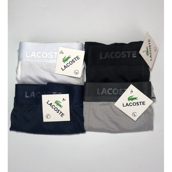 Quần lót Nam , Quần Sịp Nam , Quần Sịp Đùi Nam LACOSTE Quần Sịp Đùi Nam Thun Lạnh Kháng Khuẩn Co Giãn 4 Chiều SP41232835