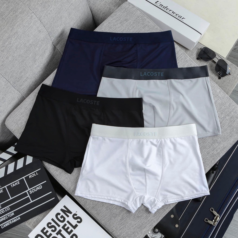 Quần lót Nam , Quần Sịp Nam , Quần Sịp Đùi Nam LACOSTE Quần Sịp Đùi Nam Thun Lạnh Kháng Khuẩn Co Giãn 4 Chiều SP41232835