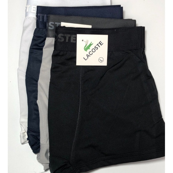 Quần lót Nam , Quần Sịp Nam , Quần Sịp Đùi Nam LACOSTE Quần Sịp Đùi Nam Thun Lạnh Kháng Khuẩn Co Giãn 4 Chiều SP41232835