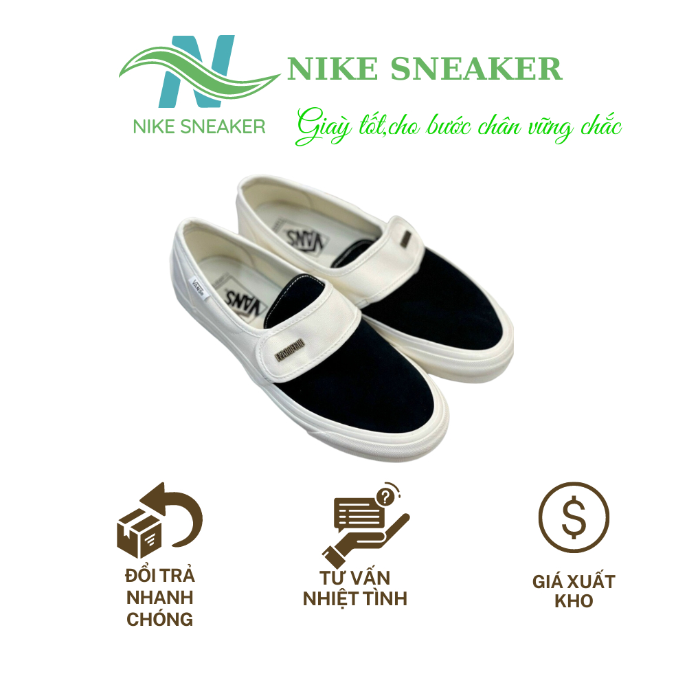 Giày Vans Dán Nam, Giày Vans Dán Đen Trắng Thể Thao hàng Đẹp Full Box