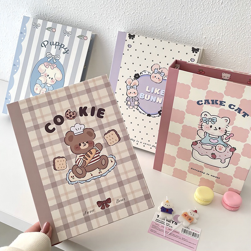 Binder A5 bìa cứng/ Kèm Vỏ bọc glitter lấp lánh - Album đựng card,ảnh mẫu cookie( Chưa kèm ruột)