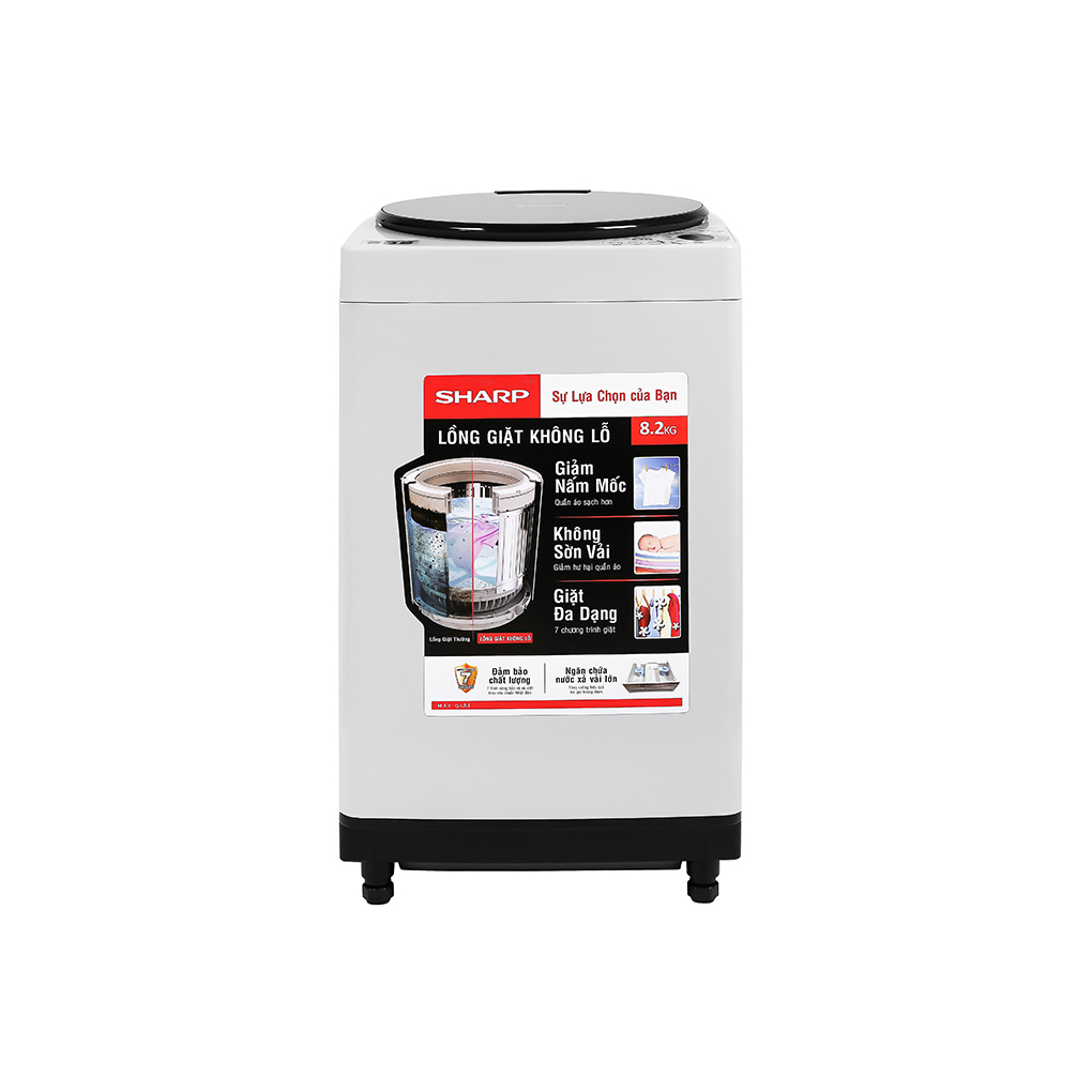 Máy giặt Sharp 8.2 kg ES-W82GV-H 2020 - INDONESIA