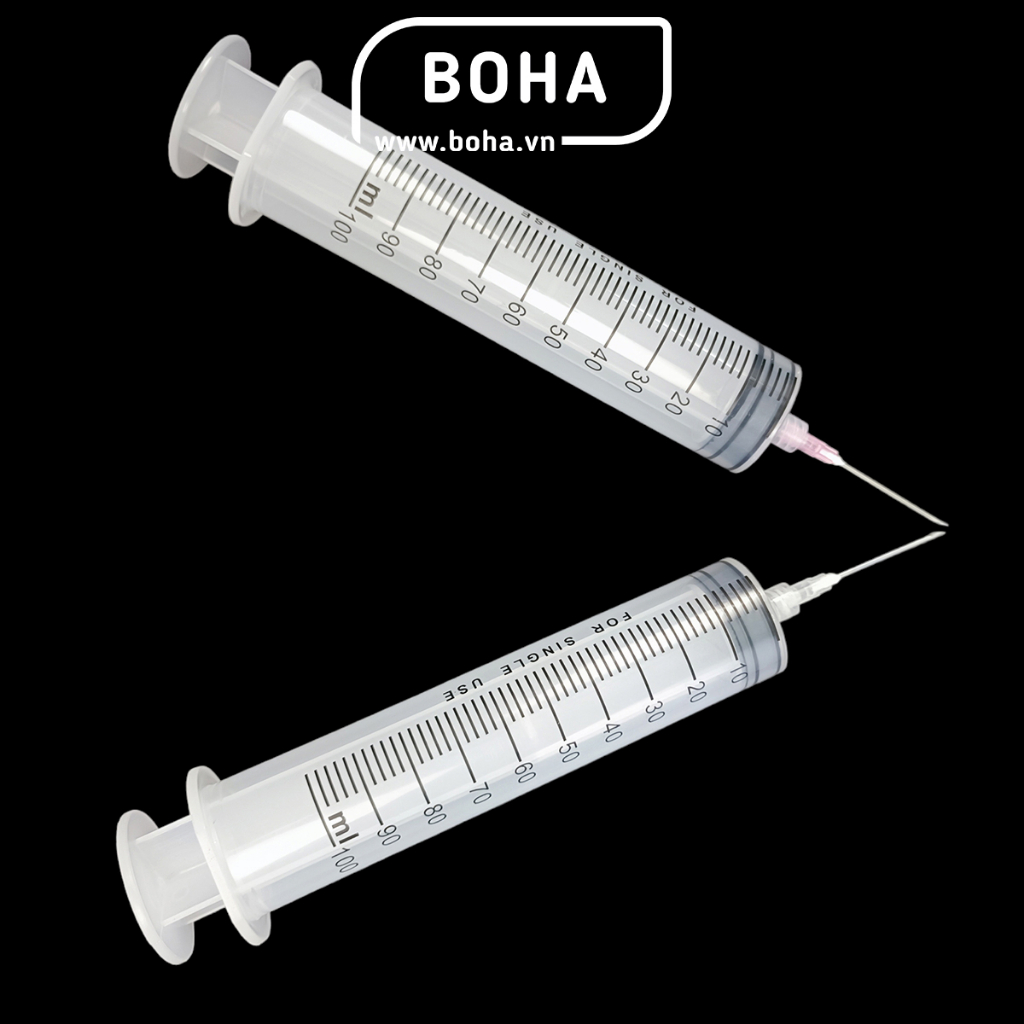 Xilanh kèm theo kim tiêm 100ml, ống tiêm 100ml kèm kim tiêm  - XL1002B