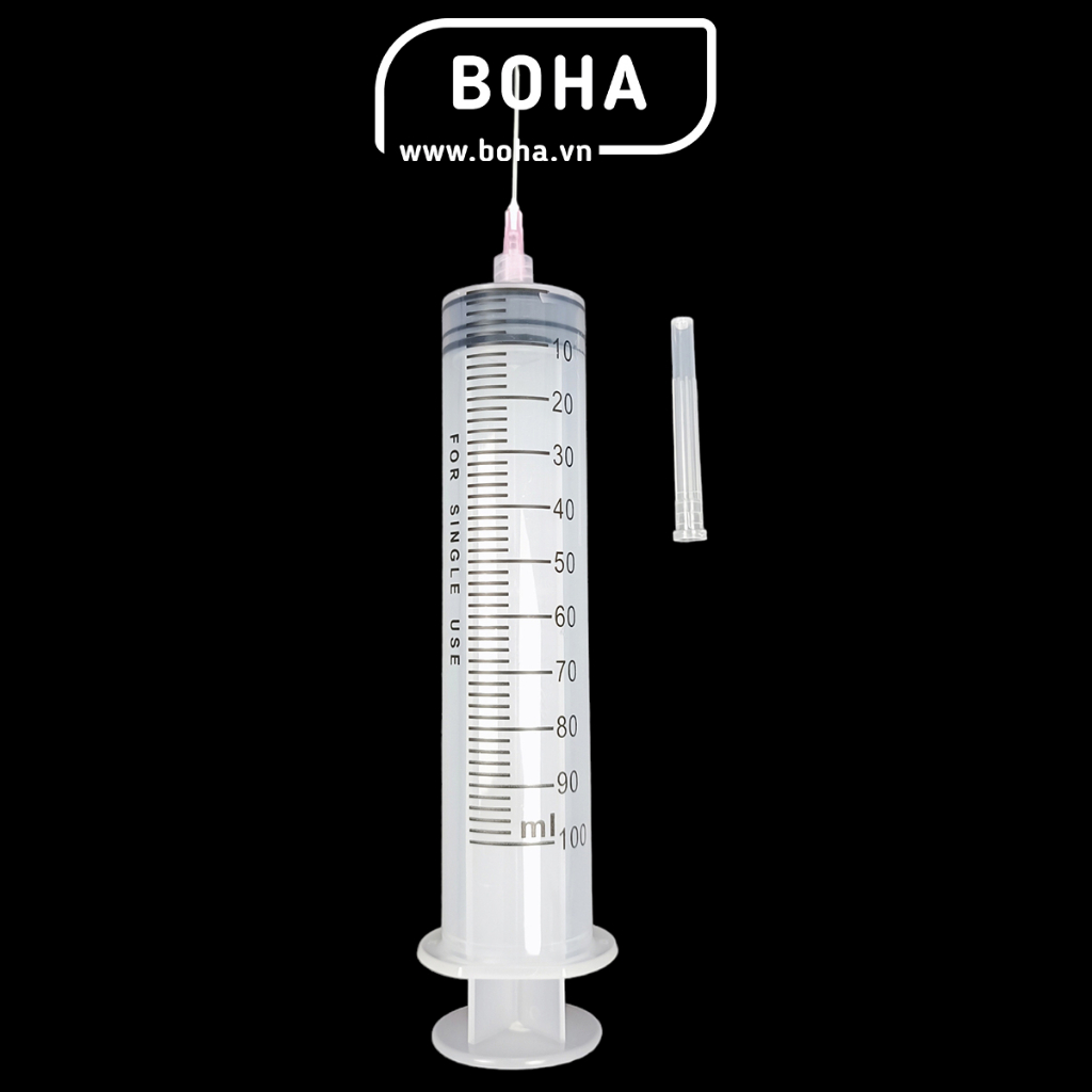 Xilanh kèm theo kim tiêm 100ml, ống tiêm 100ml kèm kim tiêm  - XL1002B