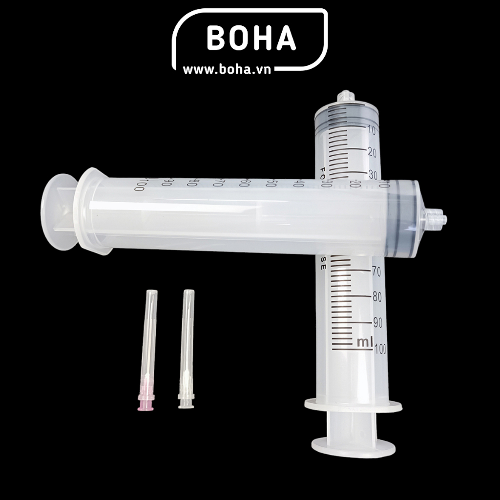 Xilanh kèm theo kim tiêm 100ml, ống tiêm 100ml kèm kim tiêm  - XL1002B