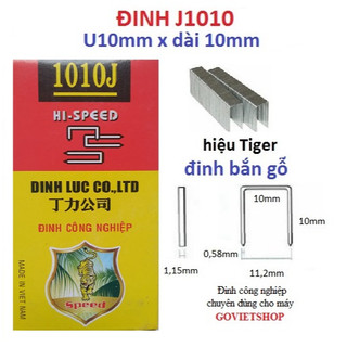 Đinh 1010J hiệu Tiger hộp 4750 cây ghim bấm gỗ, đinh u 10mm, đinh u công nghiệp, đinh u 1010J