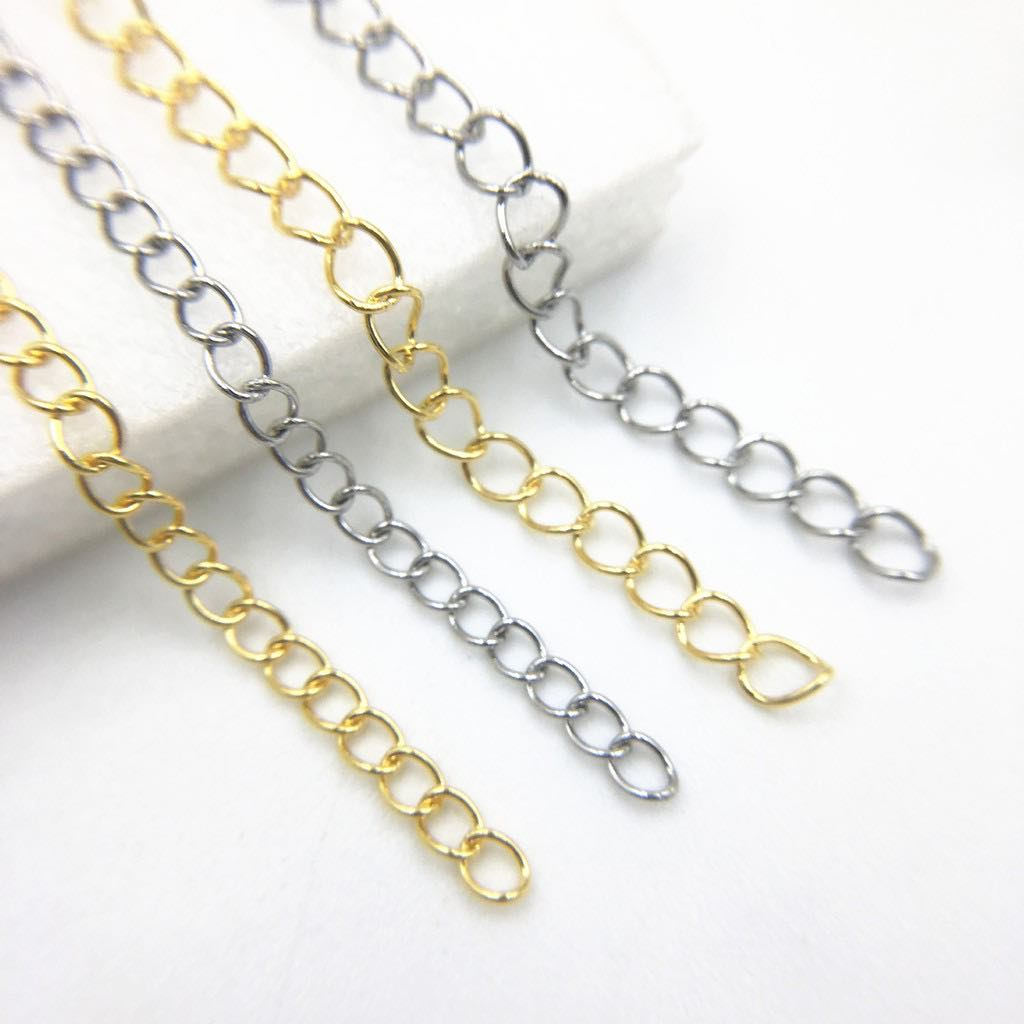 Dây xích nối dài mở rộng vòng tay, vòng chân mạ kim loại (Có bán lẻ)