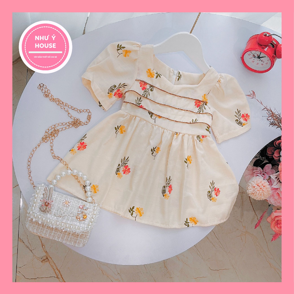 Váy Bé Gái size đại 9-40kg💕𝑭𝑹𝑬𝑬𝑺𝑯𝑰𝑷 💕 NHƯ Ý HOUSE'S- đầm trẻ em 1,2,3,4,5,6,7,8 tuổi - Váy hoa xếp li ngực