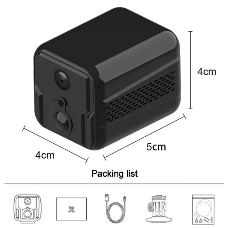 Camera pin sạc IP Wifi không dây hồng ngoại PIR