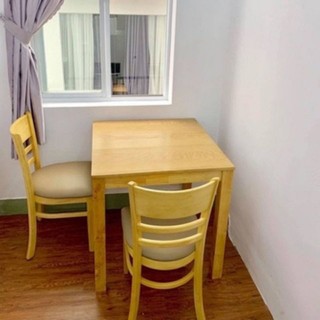 Bộ bàn ăn Cabin mặt vuông và 2 ghế