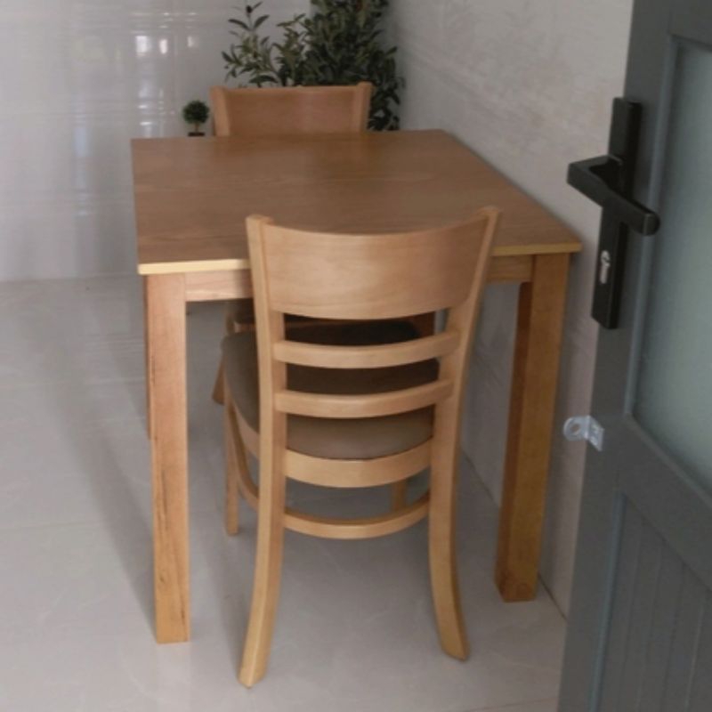 Bộ bàn ăn Cabin mặt vuông và 2 ghế