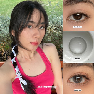 Kính áp tròng màu xám trong veo fromlx contact lens áp tròng phong cách tự nhiên hàn quốc