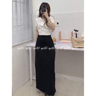 Chân váy zip dài (ảnh thật/ có sẵn)