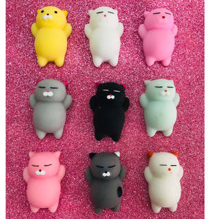 Squishy mochi Mèo Bụng Bự dễ thương giải trí xả stress, mềm bóp đã-Squishy Mochi Hình Thú Dễ Thương