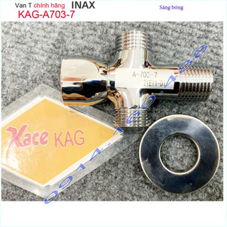 Van giảm áp lực nước Linax KAG-A703-7 nối D21, Van vặn khóa chữ T chuia nước bồn cầu và vòi xịt