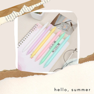 Bút gel mực nước đen ngòi 0.5mm màu macaron