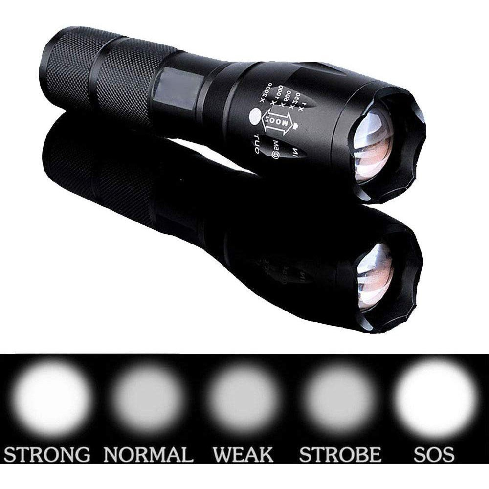 Đèn pin mini cầm tay T6,đèn pin siêu sáng đa năng sạc điện tiện lợi (BH 12T)