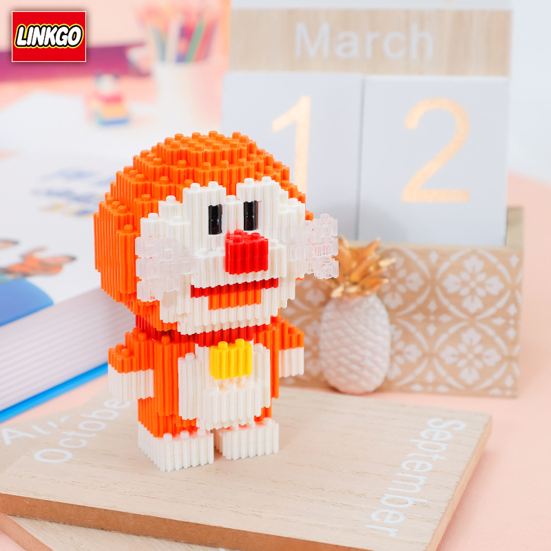Mô hình lắp ráp Doraemon mini 15 màu khác nhau thỏa sức sáng tạo siêu dễ thương
